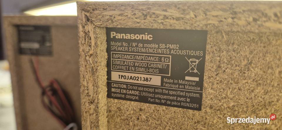 Głośniki Panasonic SBPM02 mazowieckie