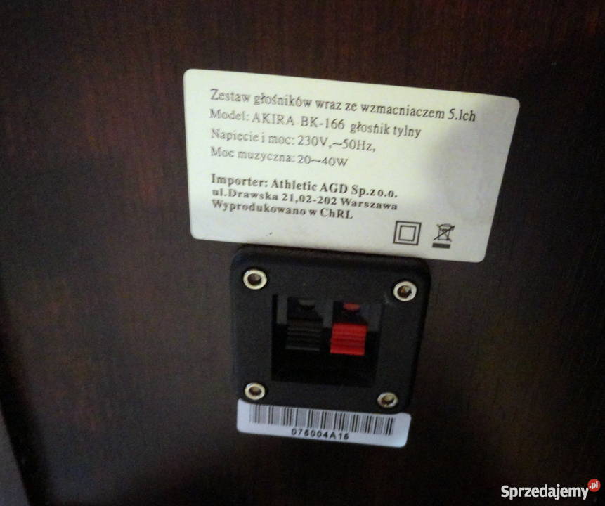 Kolumny AKIRA BK166 Centralny 2 x Satelita Kościan