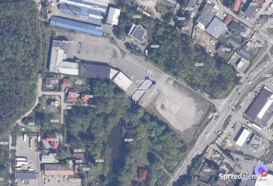 Plac 500 mkw parkingowy składowy Straszyn 500m2 sprzedam