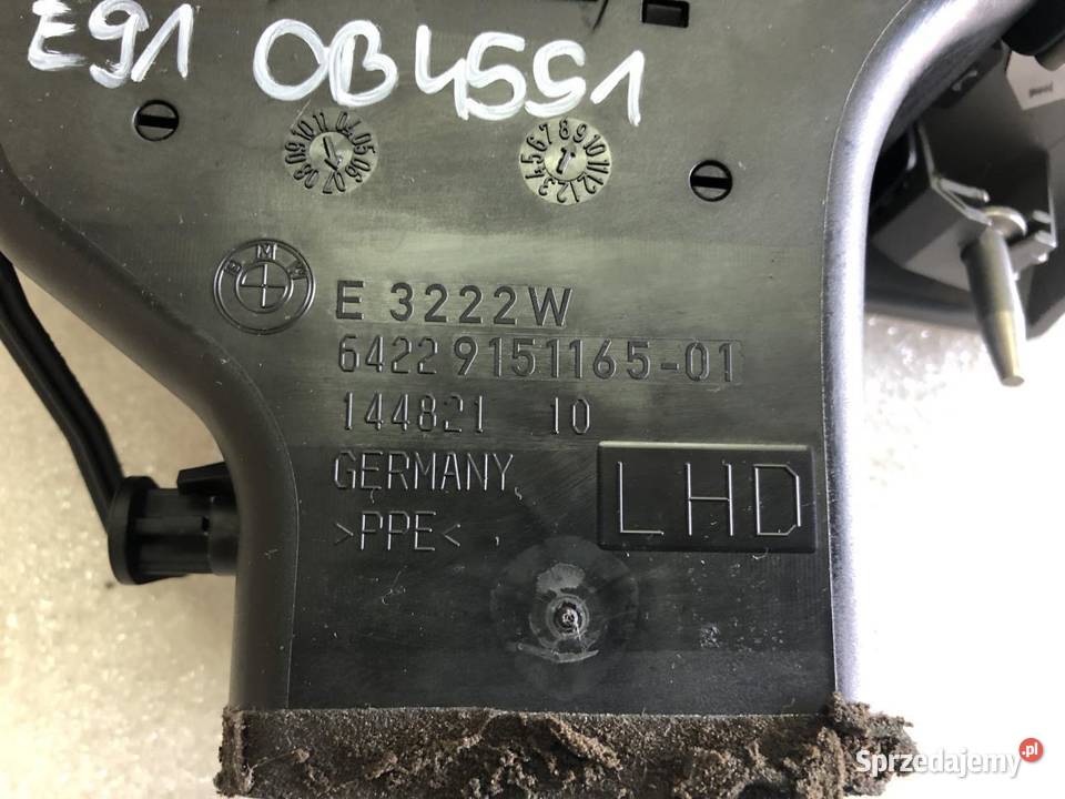 KRATKA NAWIEWU LEWA 9151165 BMW E90 E91 Kratki nawiewu