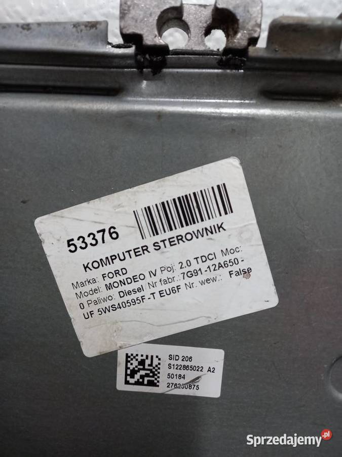 Sterownik silnika Ford Mondeo 20 pomorskie Kwidzyn