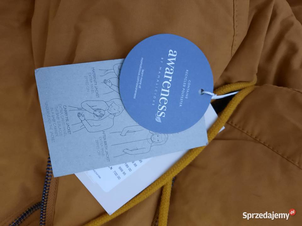 L Kurtka ciążowa płaszczyk MAMALICIOUS 3w1 Carry Szczerbice