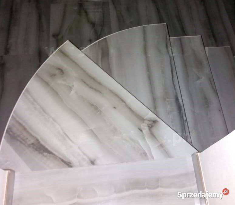 Schody z szarego kamienia 120x30 WYSOKI POŁYSK Łask