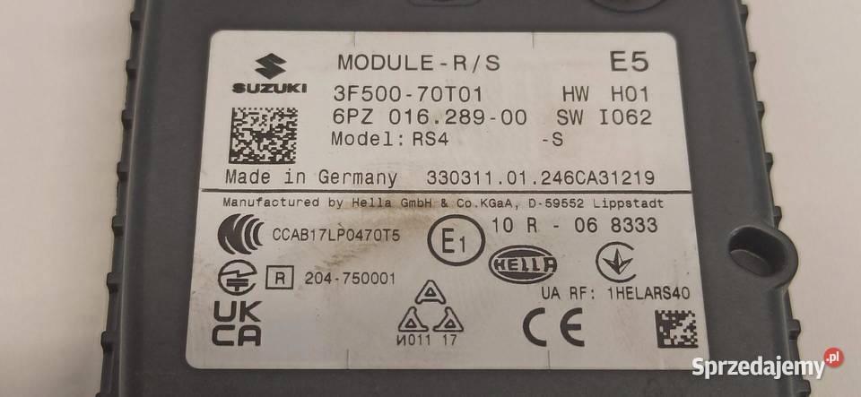 SUZUKI SWIFT VII MK9 RADAR ASYSTENT PASA RUCHU