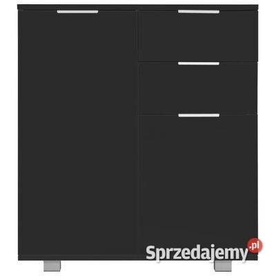 vidaXL Komoda na wysoki połysk czarna 71x35x80 Warszawa sprzedam