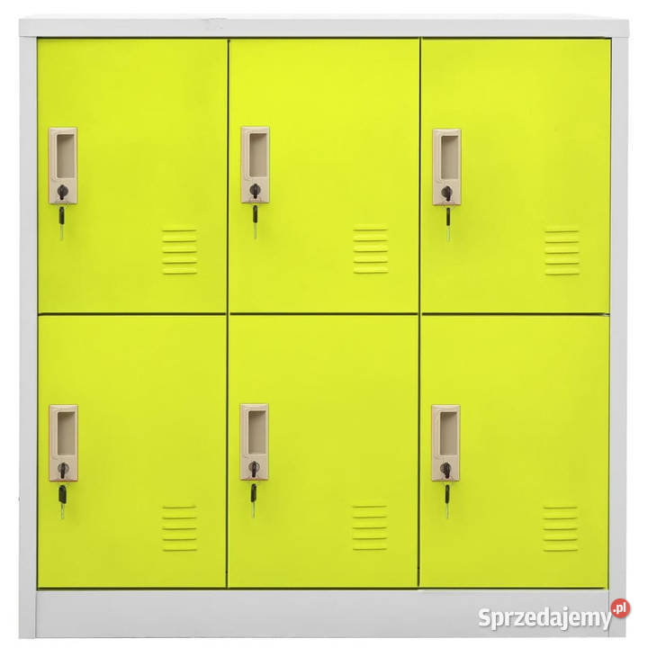 Szafki zamykane 5 jasnoszarozielone 90x45x925