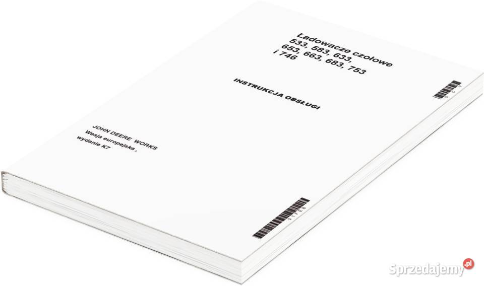 Instrukcja obsługi Deere 533 583 633 653 663 683 wielkopolskie Szamotuły sprzedam