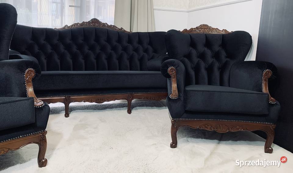 Komplet zestaw sofa fotele wypoczynkowy Ludwik Komplety wypoczynkowe Jagodnik