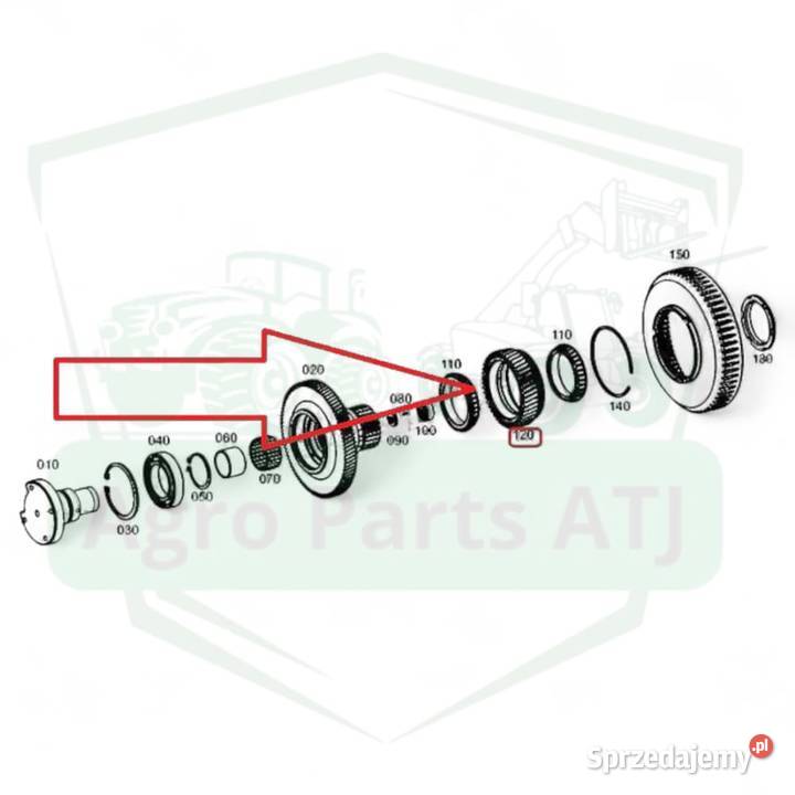 Koło zębate 1923002201861 ZF SMatic DeutzFahr