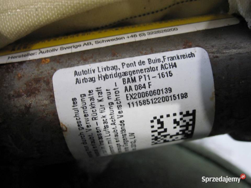 FORD FOCUS MK3 III 12r kurtyna prawa osobowe