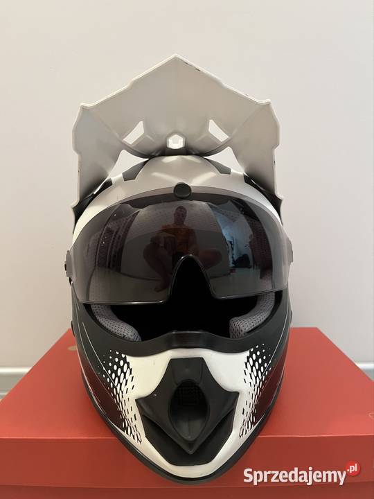 Kask motocyklowy quad cross enduro XL Ruchenka sprzedam