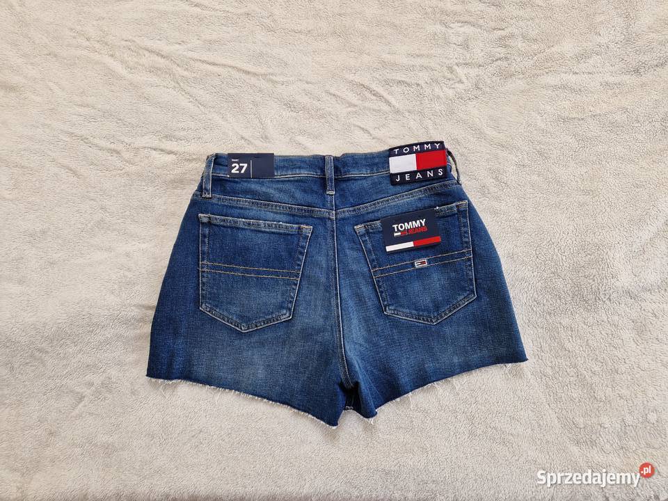 Nowe spodenki dżinsowe damskie Tommy Hilfiger Bibice