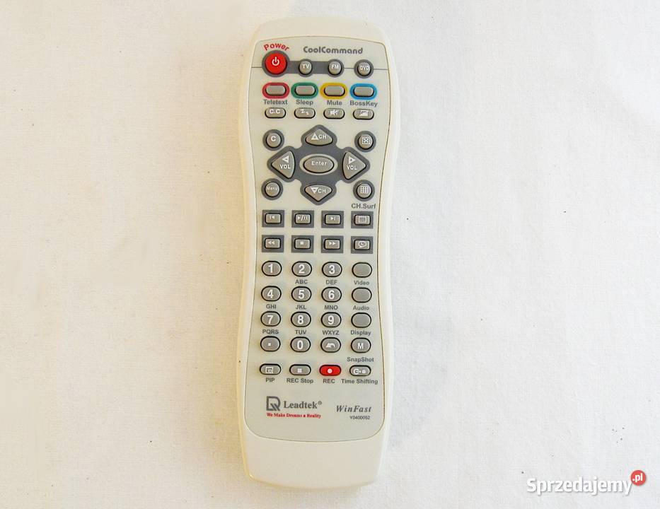 ORYGINALNY PILOT LEADTEK WinFast Y0400052 TV i Video Szczecinek