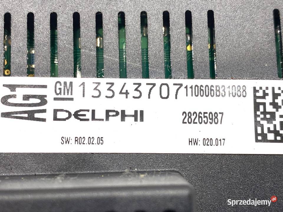 PANEL STEROWANIA NAWIEWU OPEL ASTRA J 13343707 podkarpackie