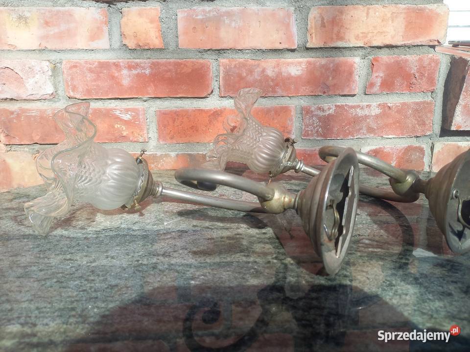 Kinkiet ścienny metalowy Lampka nocna Komplet 2 Gawroniec