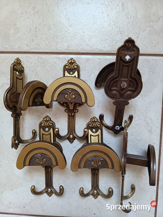 Mosiężne wieszaki sprzedam