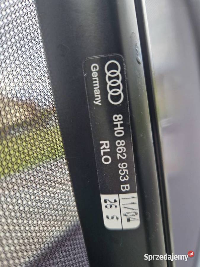 Audi A4 B6 B7 Cabrio windschott wiatroap ORG KP Motoryzacja Mielec