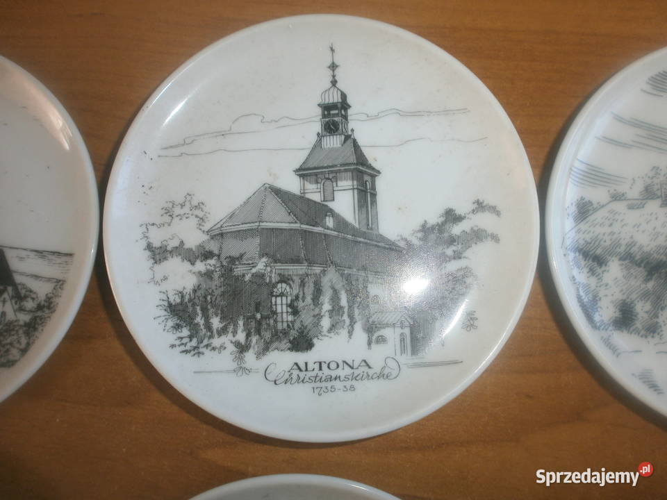 talerzyki miast Niemcy 8 sztuk Zielona Góra