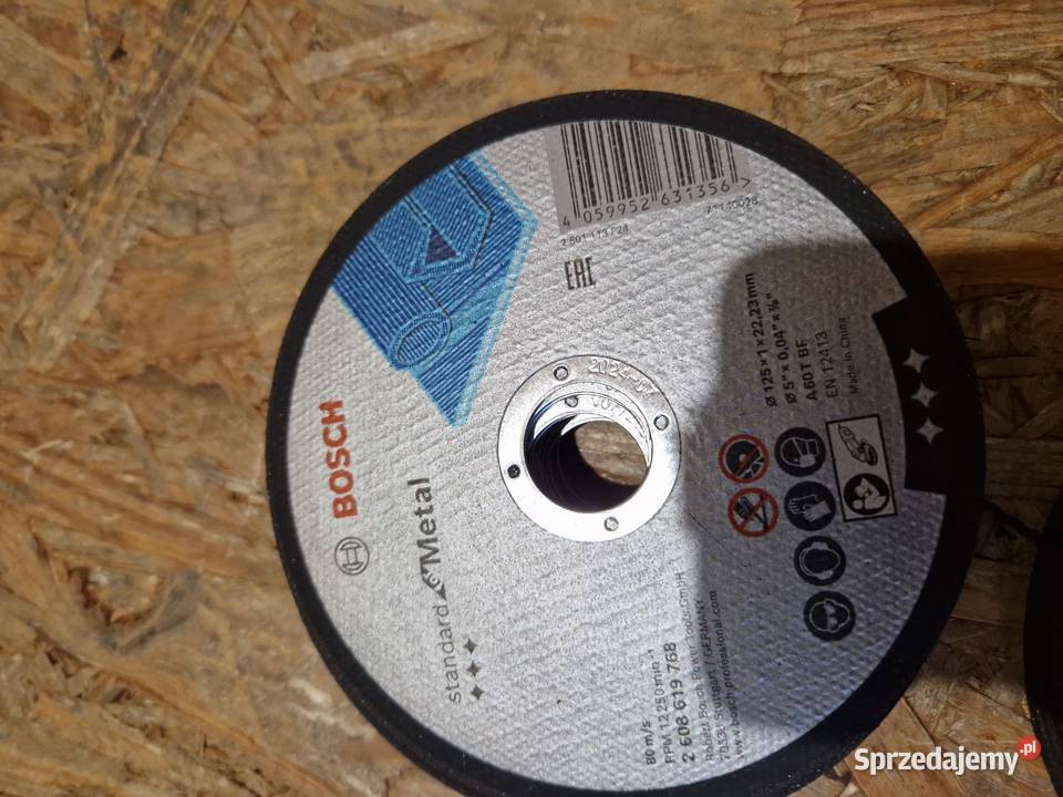 Tarcza do cięcia metalu Bosch Standard 125x10mm wielkopolskie Głogowa sprzedam