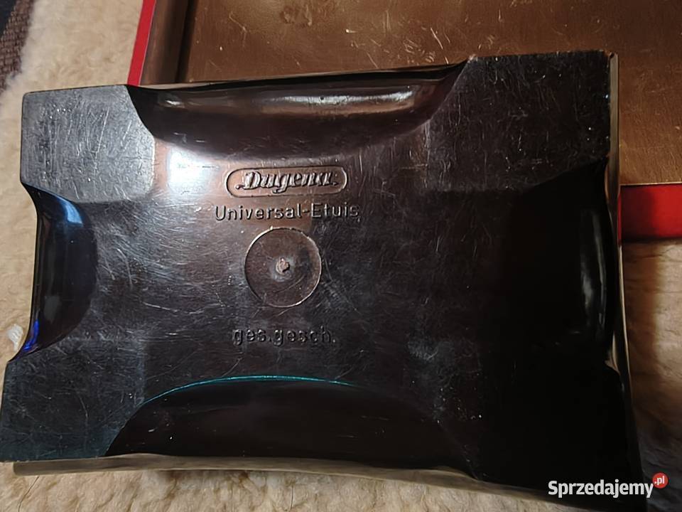 Ebonitowa pudełko zegarka Dugena Suwałki