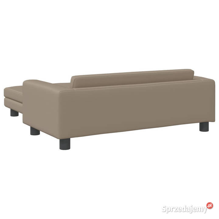 Sofa dziecięca z podnóżkiem cappuccino 100x50x30 mazowieckie Warszawa