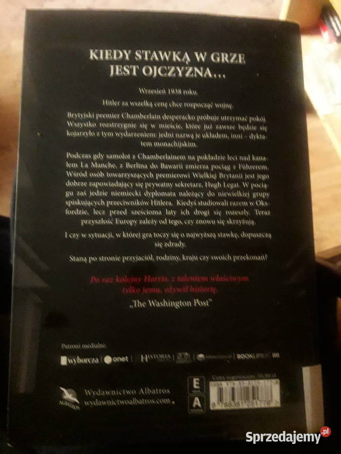 Monachium Robert Harris JHartSkaza mazowieckie Warszawa