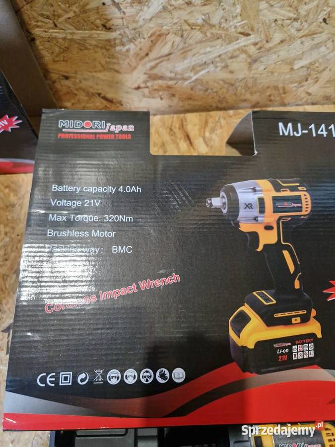 KLUCZ UDAROWY AKUMULATOROWY DO KÓŁ ZESTAW 2xAKU