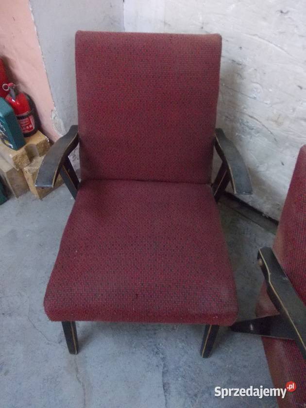 Dwa stare fotele PRL vintage z lat 50 proj śląskie Bielsko-Biała