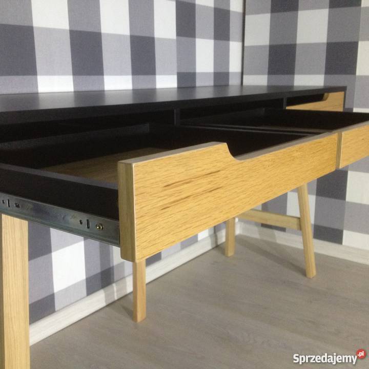 Biurko skandynawskie czarnedąb 160