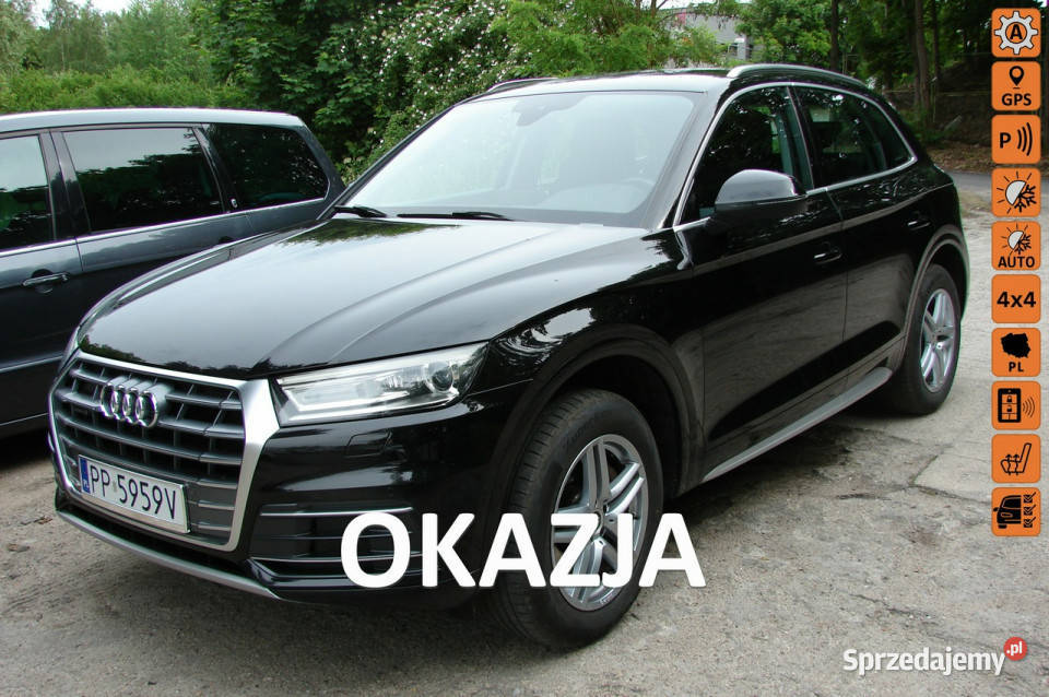 Audi Q5 67000PLN netto 20 TDI 190 XI2017 Salon wspomaganie kierownicy Piła