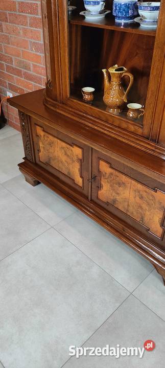 Ekskluzywna serwantka witryna dębowa Łagów