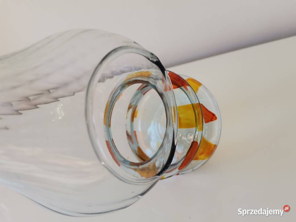 Stara szklana nieużywana lampka wodna