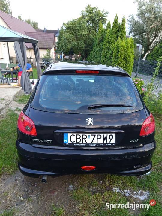 Sprzedam peugeot 206 bezyna 24 88KM Wąbrzeźno sprzedam