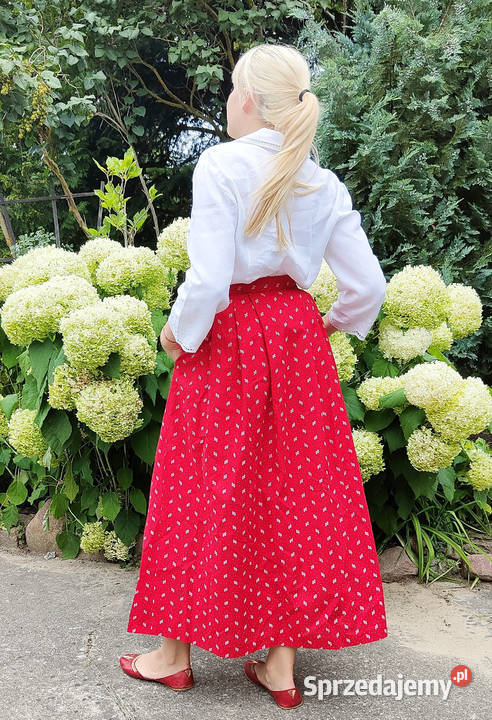 Lniana koszula Per Una MS L 40 biała folk retro Szczecin