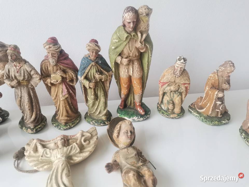 Stara przedwojenna Szopka Bożonarodzeniowa śląskie Katowice
