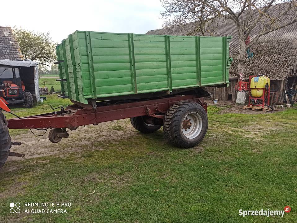Przyczepa Jednoosiowa Wywrotka Do Tyłu Solidna Złoczew