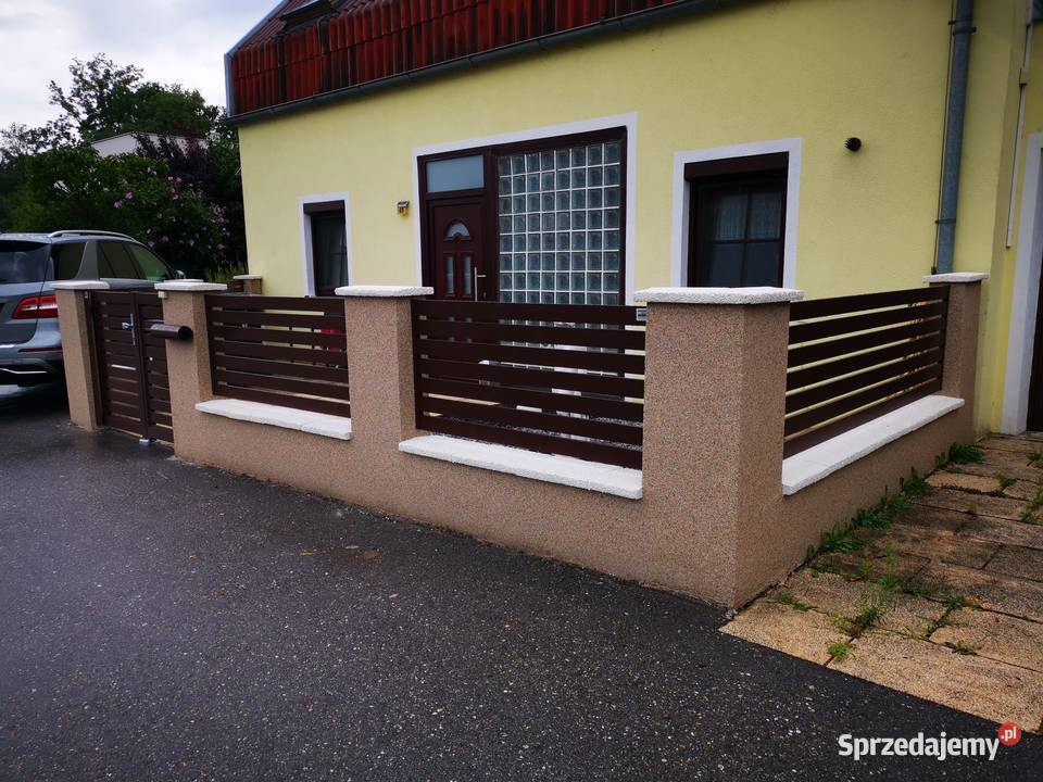 Nowoczesne ogrodzenie aluminiowe ALUBRAM Nowy Sącz