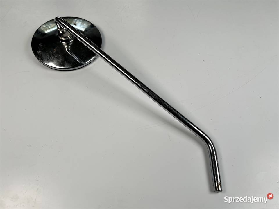 Lusterko motocyklowe prawe okrągłe chrom fi Części motocyklowe sprzedam