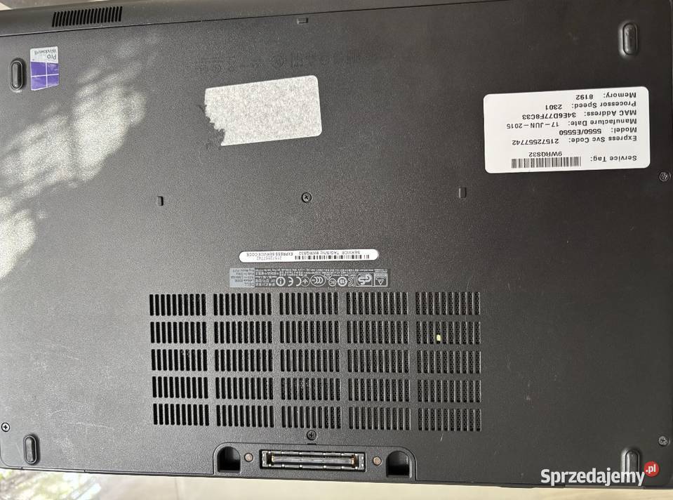 Laptop dell latitude E55550 Dell Policzna