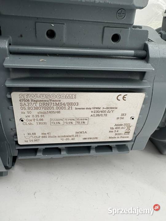 SEW SA37T DRN71MS4BE03 250W 126A Gearmotor Warszawa