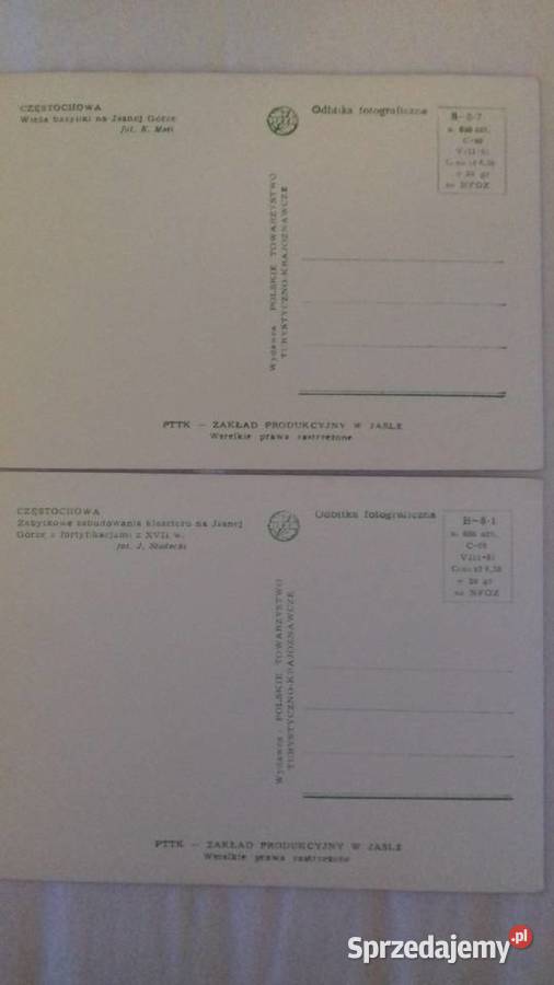 Widokówki odbitki fotograficzne Częstochowa Krasnystaw