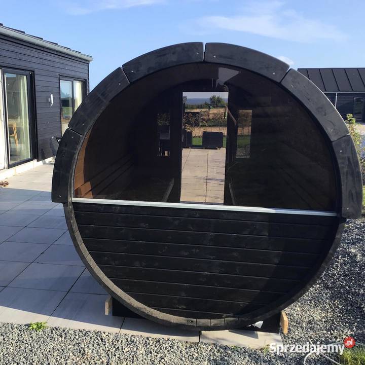 SAUNA BECZKA ogrodowa fińska 2m z piecem