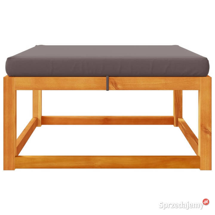 Stołek ogrodowy z poduszką 65x65x29 lite drewno Warszawa
