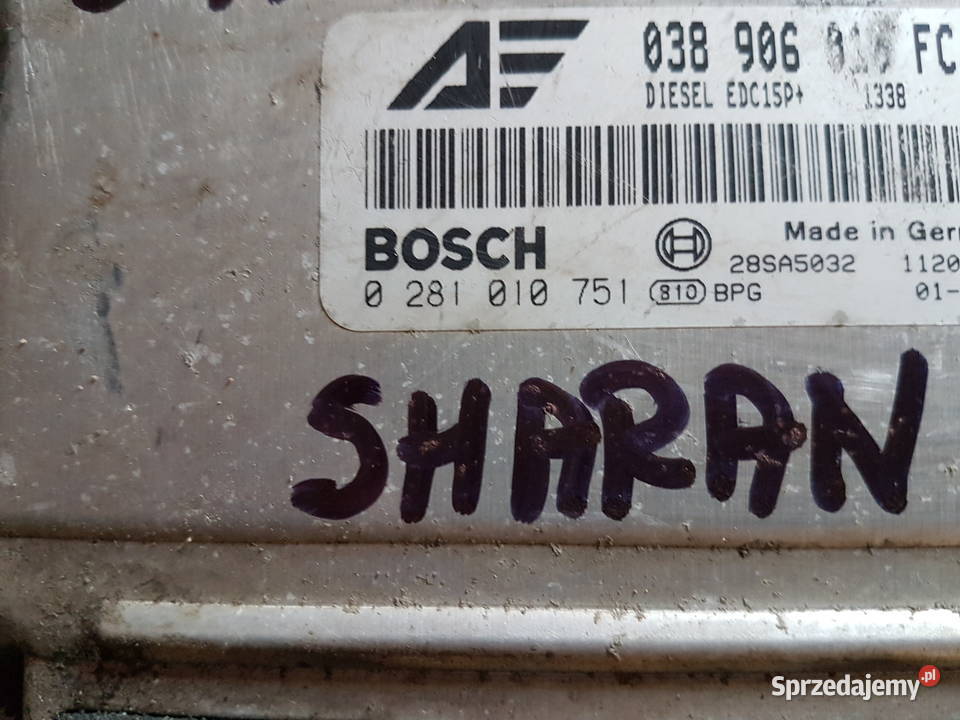 VW SHARAN MK1 LIFT 19 TDI 130 STEROWNIK SILNIKA Turek