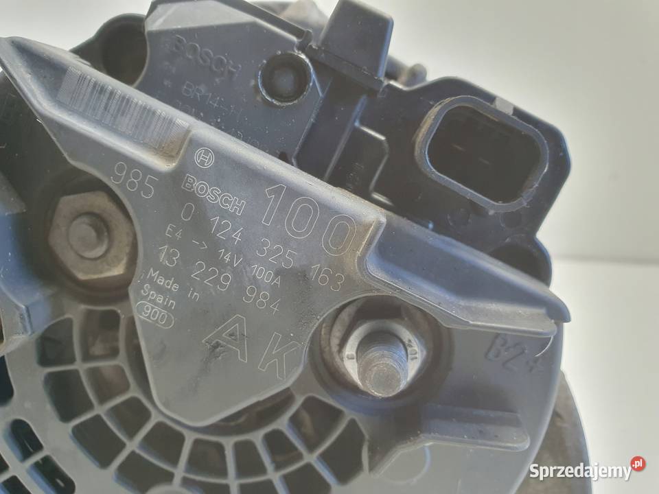 ALTERNATOR Opel Zafira B 18 16V 0124325163 bosch Układ elektryczny silnika Rudka