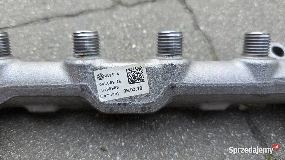 Listwa wtryskowa z czujnikami 20 tdi vw skoda Rok produkcji 2018 Małomice