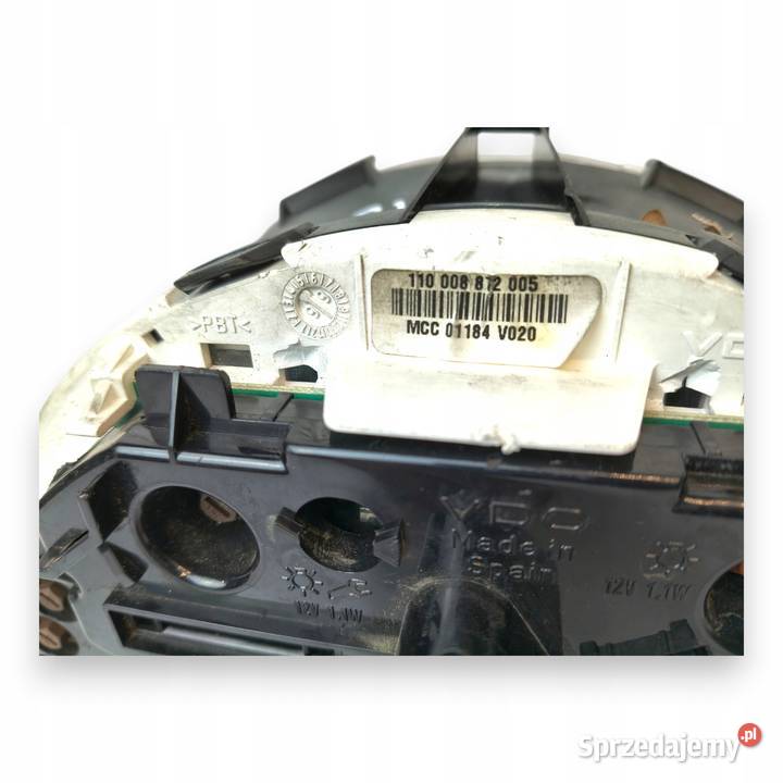 LICZNIK ZEGARY 01184V020 Smart Fortwo I 06 T 08 lubelskie Chełm