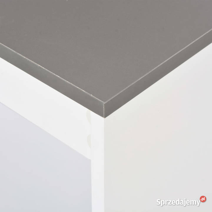 Stolik barowy z półkami biały 110 x 50 x 103 Warszawa