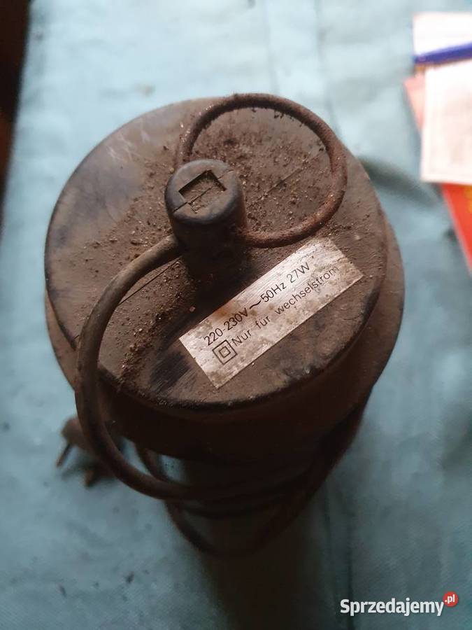 Lampa stara warsztatowa wisząca owadobójcza