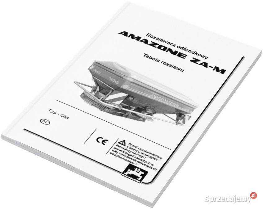 Amazone M ZAM OM tabele wysiewu Instrukcja Szamotuły sprzedam
